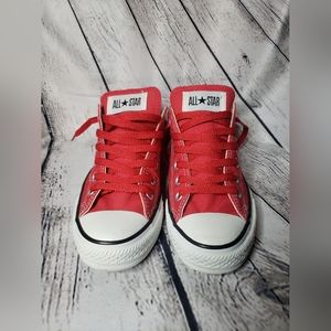 Unisex CONVERSE Chuck Taylor ALL STAR LOW TOP Red & White